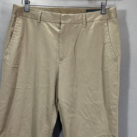Bonobos Pants Mens 32 Wednesday Chino Straight Leg Tan Cotton Flat Front Pockets - Picture 2 of 11